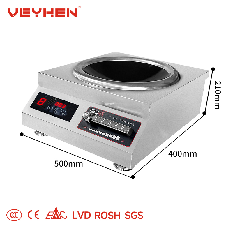 Energy-Efficient Induction Cooktop with Stainless Steel Surface Material