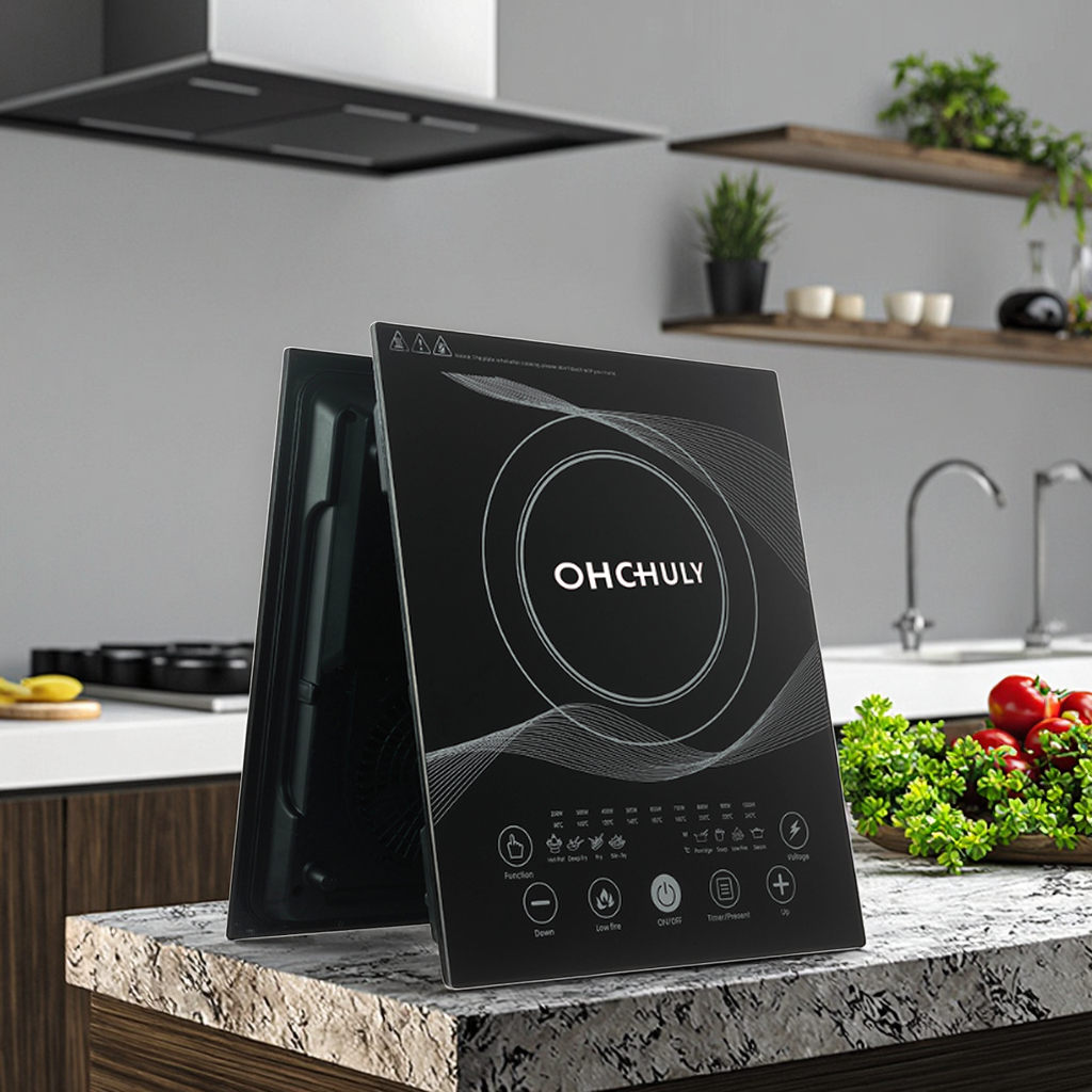 Electric Induction Cooktop Touch Control Ceramic Panel Single