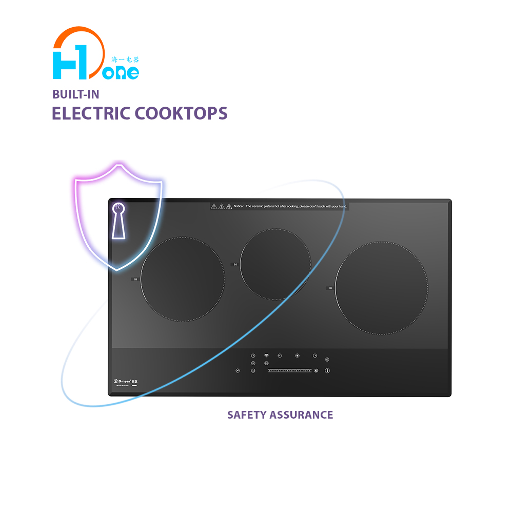 Built-in Tuya Induction Cooker with Smart Wi-Fi in Black Saves Energy, Time &amp; Worry