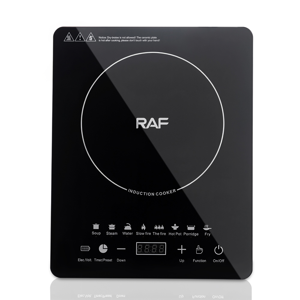 RAF 2200W Induction Cooker Cocina De Induction with Uniform Heat Easy Cleaning and Simple Operation for Daily Cooking