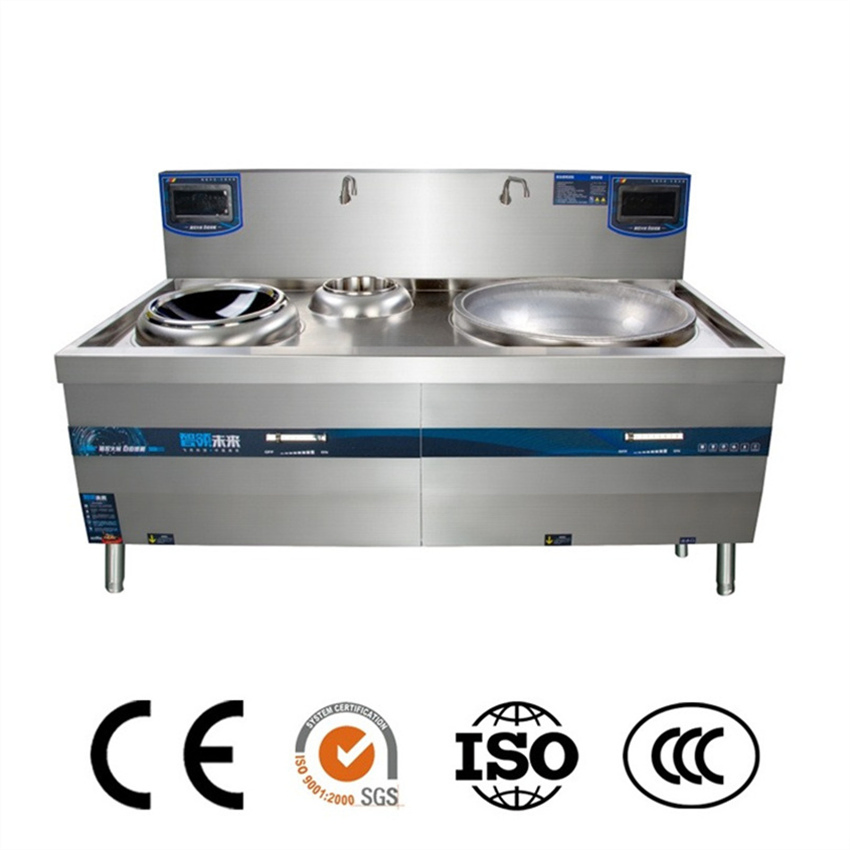 Customized Cooking Equipment Freestanding Stainless Steel Commercial Induction Stove Range