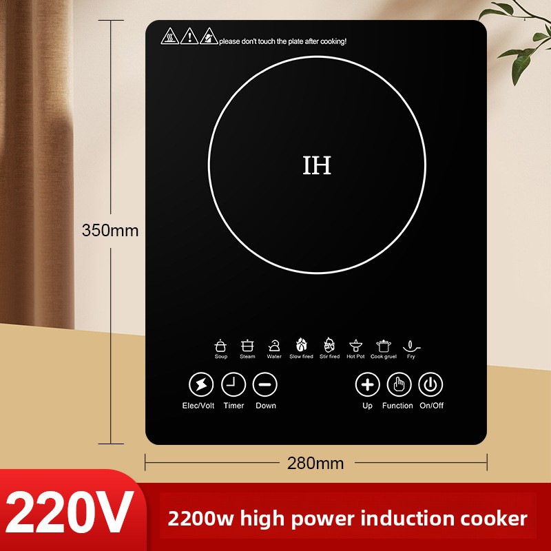 High-quality Embedded Single burner Induction Cooker, High-power Touch Control, Waterproof Household Battery Stove