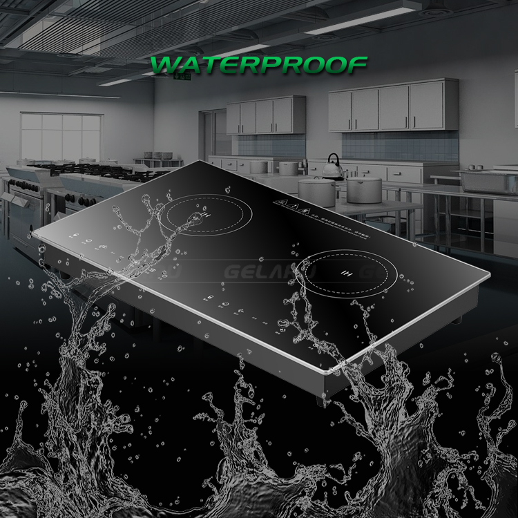 Environmental Embedded Electric Magnetic Induction Cooker Ceramic Glass 2 burner Induction Cooker