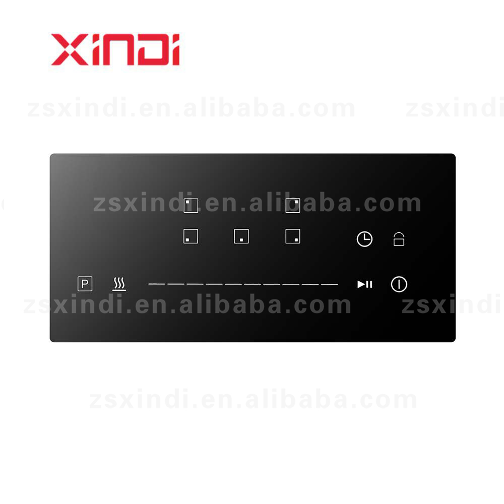 Hidden Built-In Electric Induction Cooker with 4 Burners and Ceramic Panel