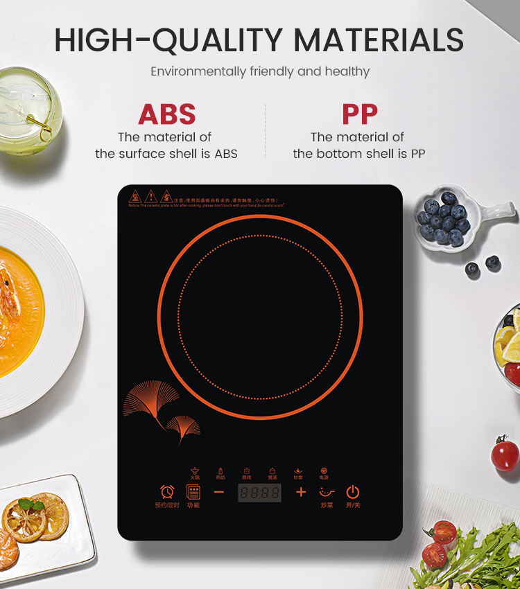 Portable Single Burner Induction Cooktop Knob Control Built in Induction Cooker for Kitchen