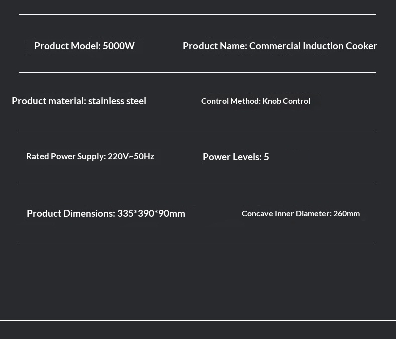 Induction Cooker Detail