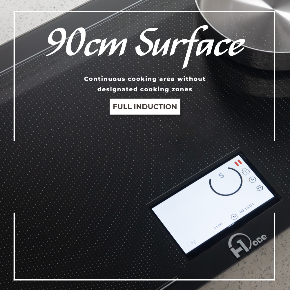 36'' Built-In Full Surface Induction Cooktop with TFT Control Screen and WiFi Connection Electric Ceramic Panel