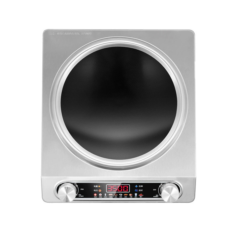 High-Power 3500W Concave Induction Cooker Home Commercial Use Portable Factory Outlet Built-In Electric Fry Household Batteries