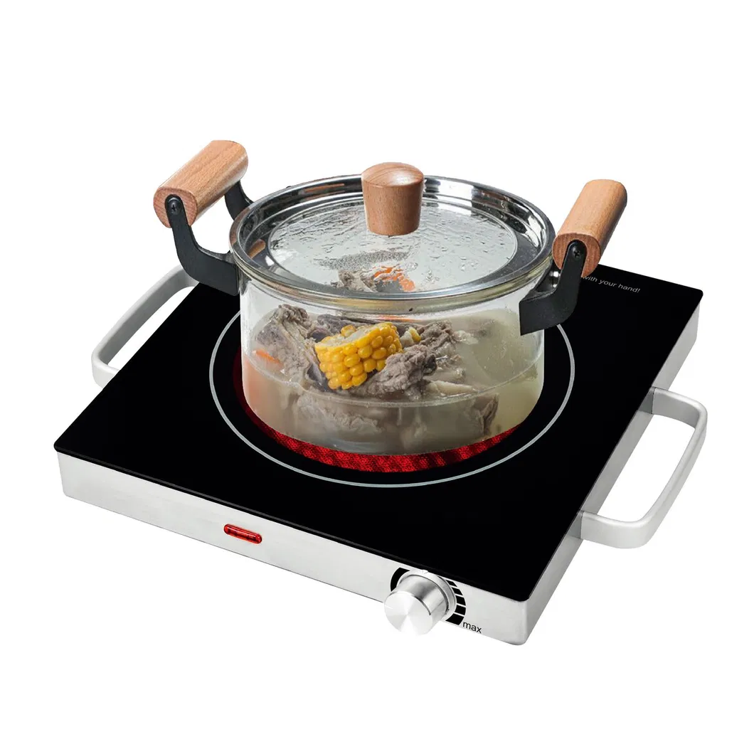 Household Temperature Setting Microcrystalline Panel Induction Ceramic Single Burner Electric Cooktops