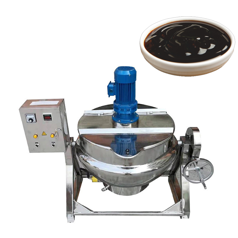 Automatic Professional Induction Fruit Jam Honey Curry Jacketed Cooking Kettle Pot Mixing Machine