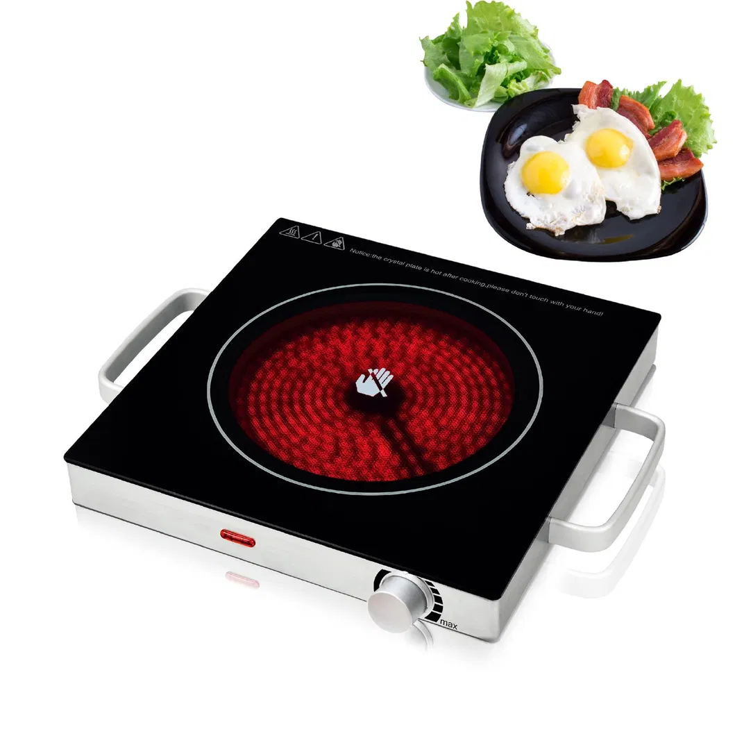 Household Temperature Setting Microcrystalline Panel Induction Ceramic Single Burner Electric Cooktops