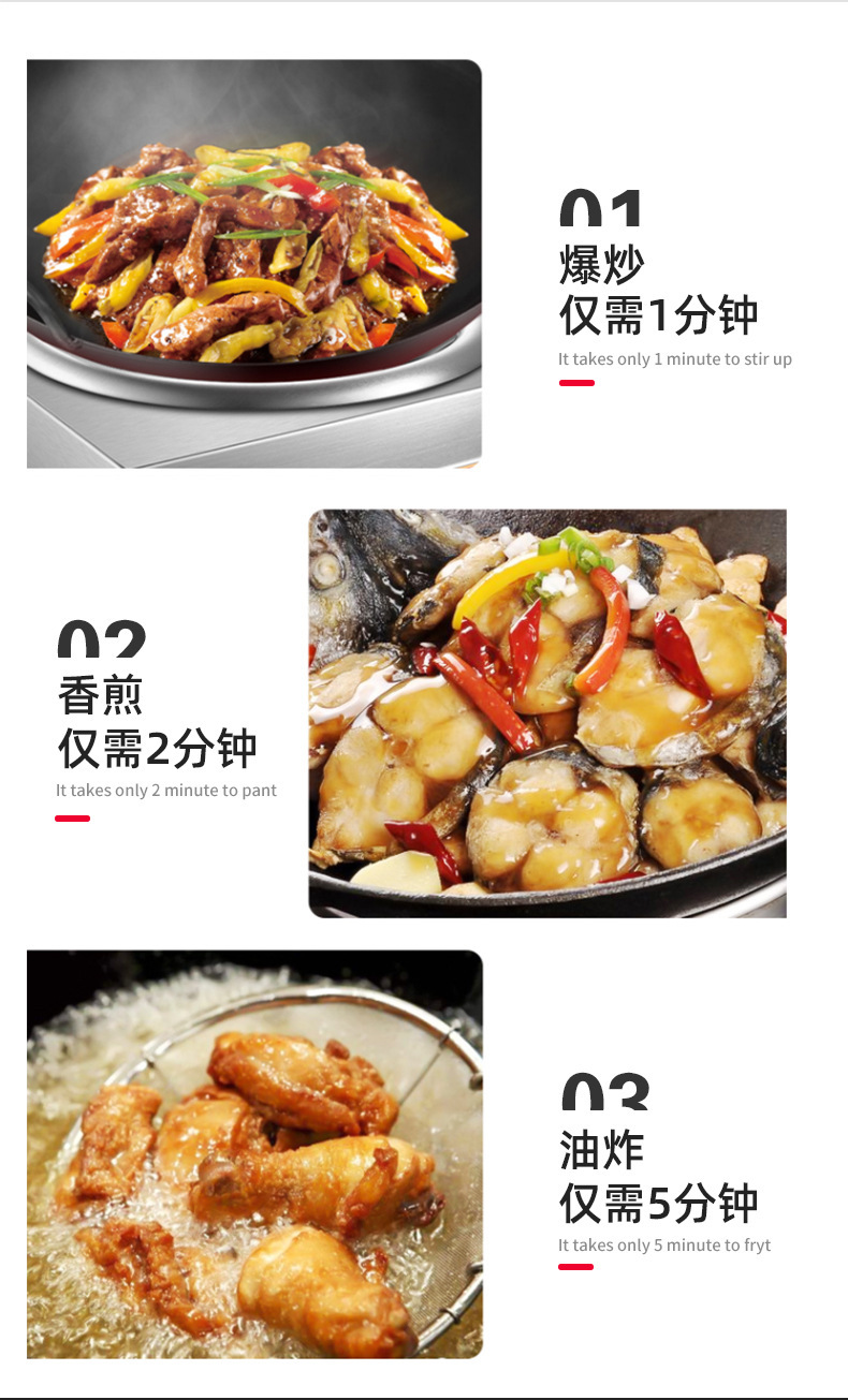5 KW High Power Commercial Induction Cooktop with Stainless Steel and Energy Saving Mode for Home and Professional Kitchens