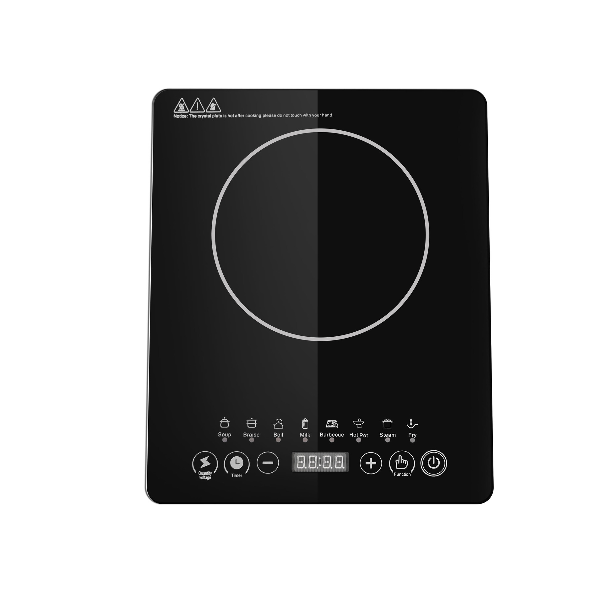 Kitchen Appliances Household Induction Cooker Electric Freestanding Countertop Ceramic Hob Stove 3200W Waterproof Glass Housing