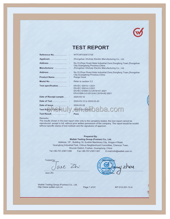 Safety and Quality Certificate 2