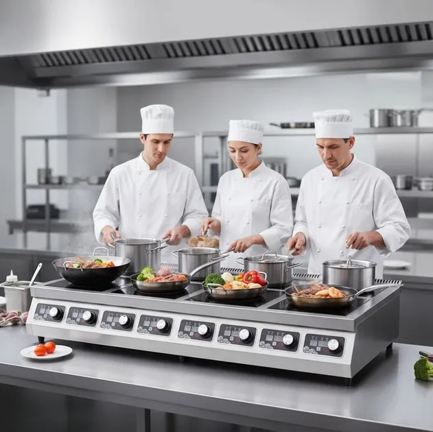 Commercial Induction Cooker Professional Cooking System for Hotel Kitchen