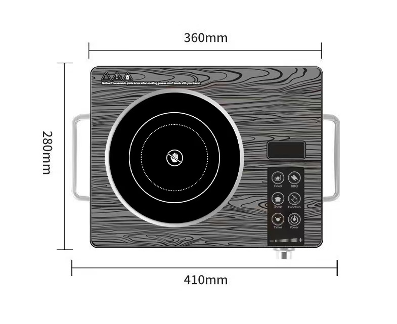 High-Power Smart Electric Ceramic Induction Cooker 100W~3500W Touch Screen Waterproof for Home Use and Tea Brewing