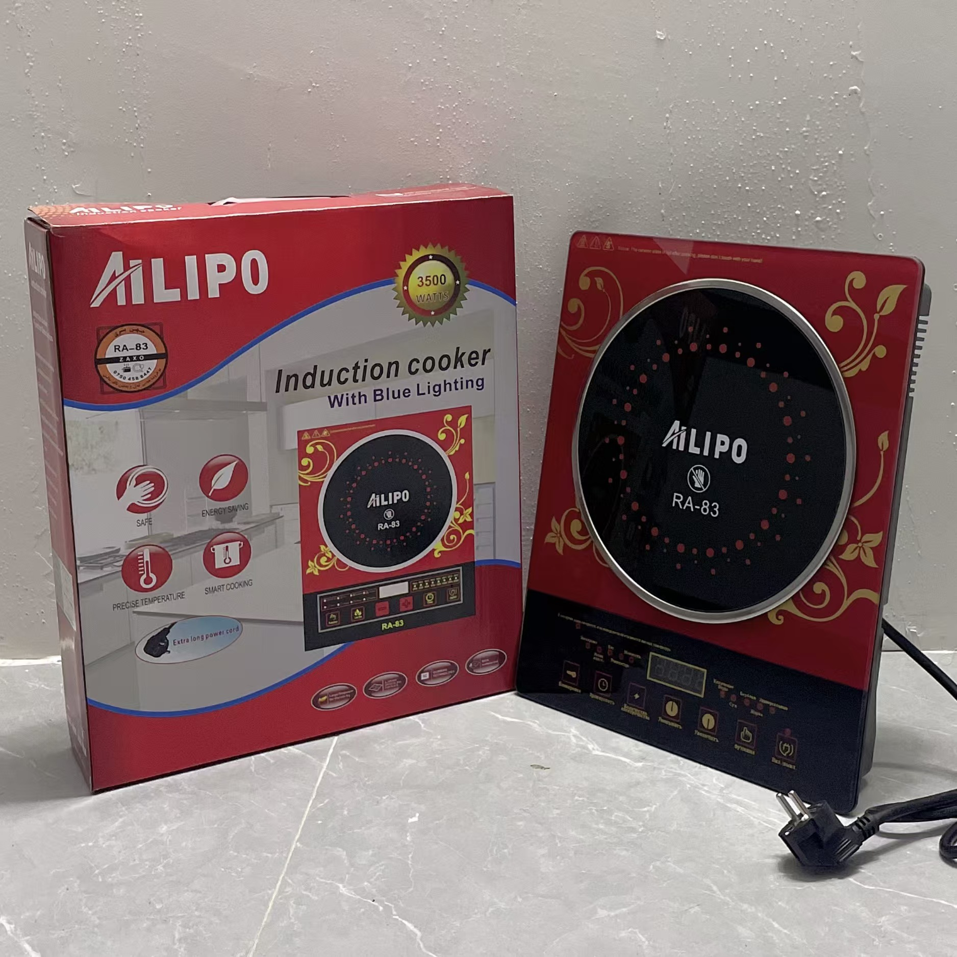 Touch Control Induction Cooker with Timer Electric Stove Infrared Cooker Electric Ceramic Hob Countertop Induction Cooker