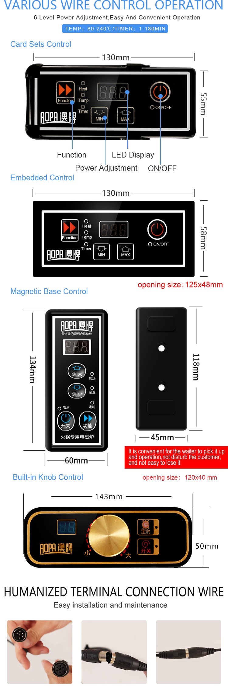 Commercial Electric Hot Pot Table Stove Heating