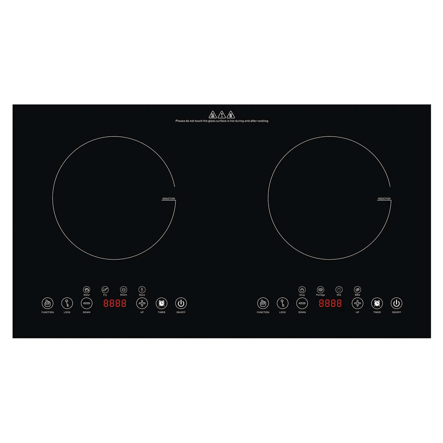 CB Hybrid Built In 2 Burners Infrared Ceramic Cooker vs Electric Induction Cooker