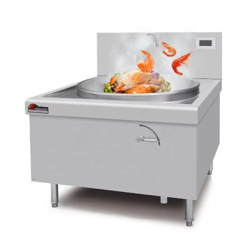 Industrial Wok Station Commercial Grade Induction Stir Frying Cooking Equipment