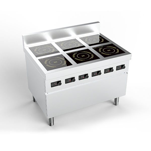 Multi-Zone Induction Simmer Station - 6X 3.5kw Burners (School/Hotel Use)