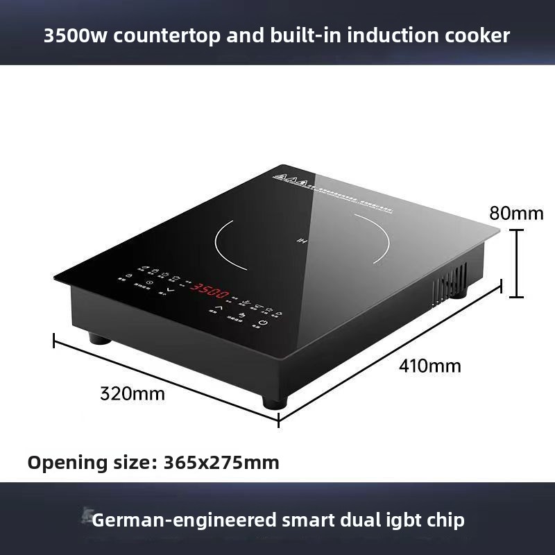 Single-Burner Built-In Electric Induction Cooktop Touch Control High-Power Household Stir-Fry Built-in Induction Cooker