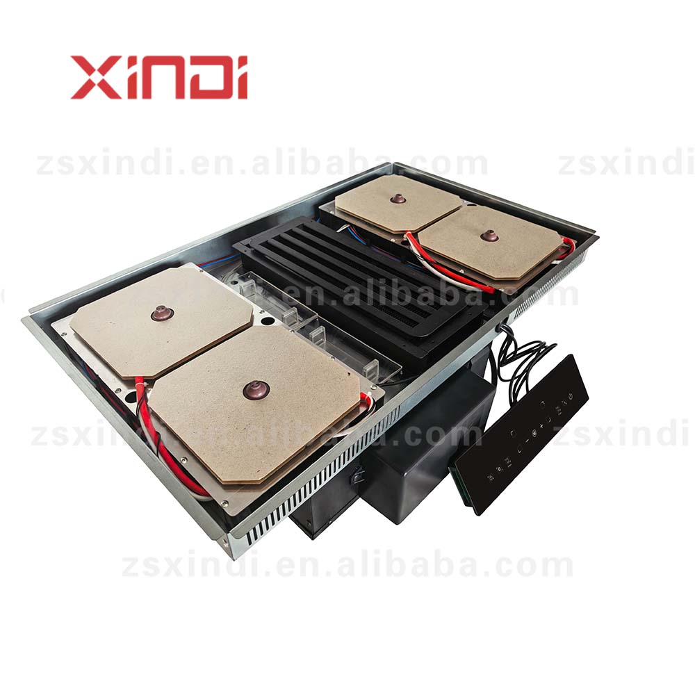 Invisible Built-in Electric Magnetic Induction Cooktop Stainless Steel Granite Ceramic Commercial Household Stove Range Hood