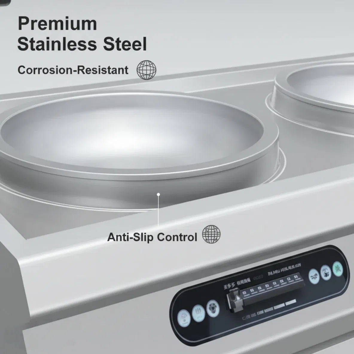 Energy Efficient Commercial Induction Cooker for Hotel Kitchen Equipment
