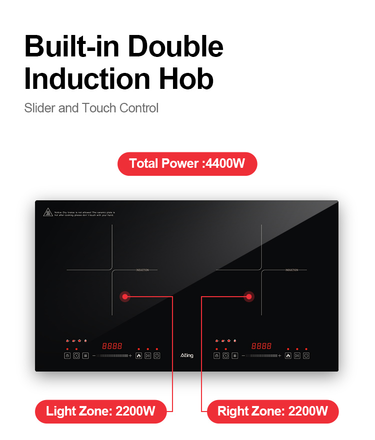 Induction hob features