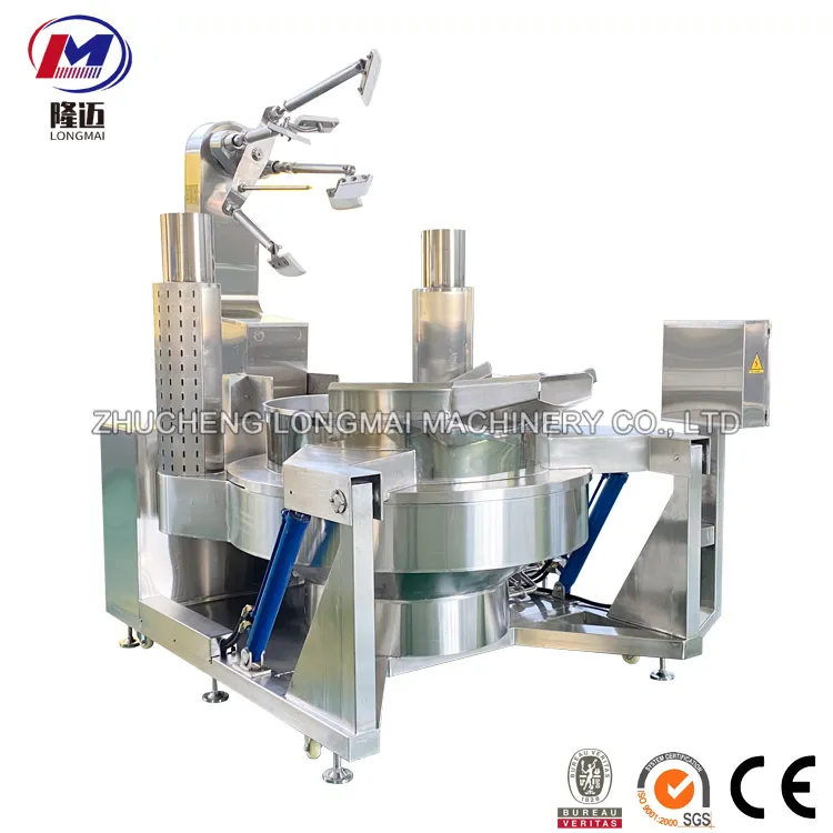 Automatic Commercial Sugar Caramel Food Industrial Gas Electric Induction Planetary Cooking Mixer Machine for Food