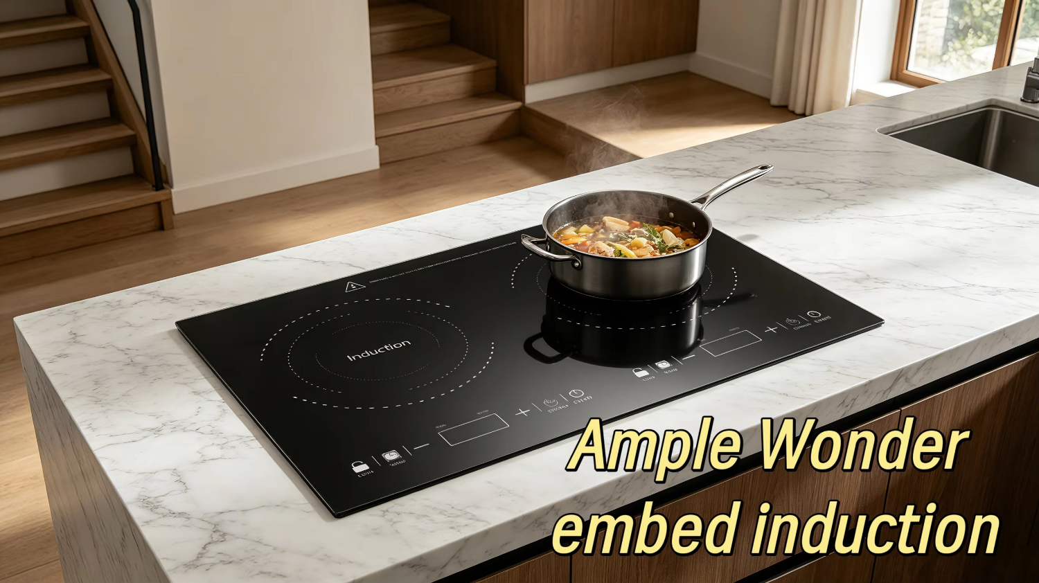 Embed Induction Hob 2 Burner CE Certified Fast Heating Energy Saving 220V 110v Electric Cooktop