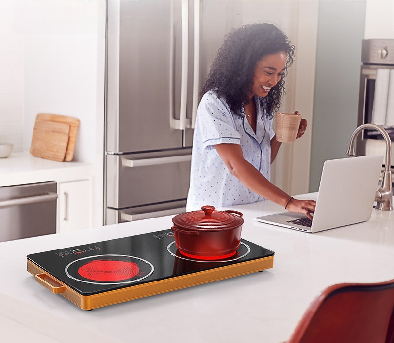 Commercial 2200W Portable Electric Induction Cooktop Solar/Battery Powered Fast Speed Gas OEM Model Options Household
