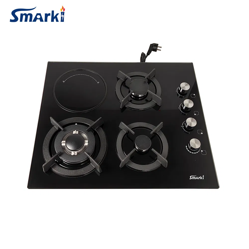 3 Gas + 1 Electrical Hybrid Hob Electrical Infrared & Gas Hybrid Cooktop