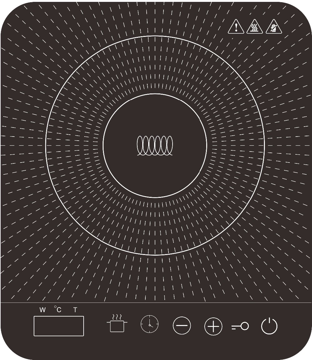 2000W Portable Induction Cooktop with Digital Touch Panel