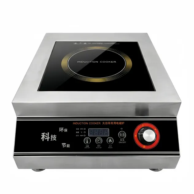 CE Certificate Tabletop Flat Commercial Induction Cooker for Restaurant Kitchen