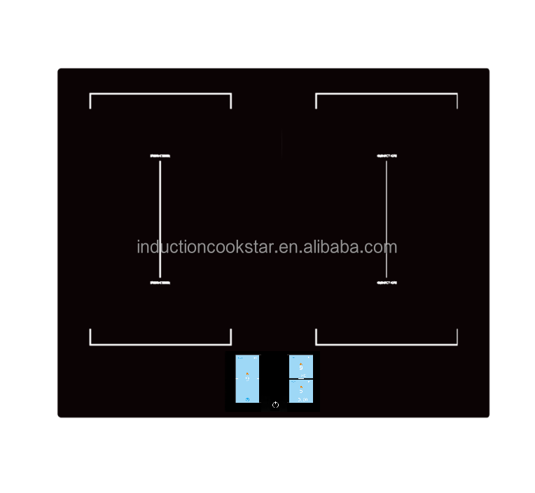 WiFi control 4 burners induction cooker Front