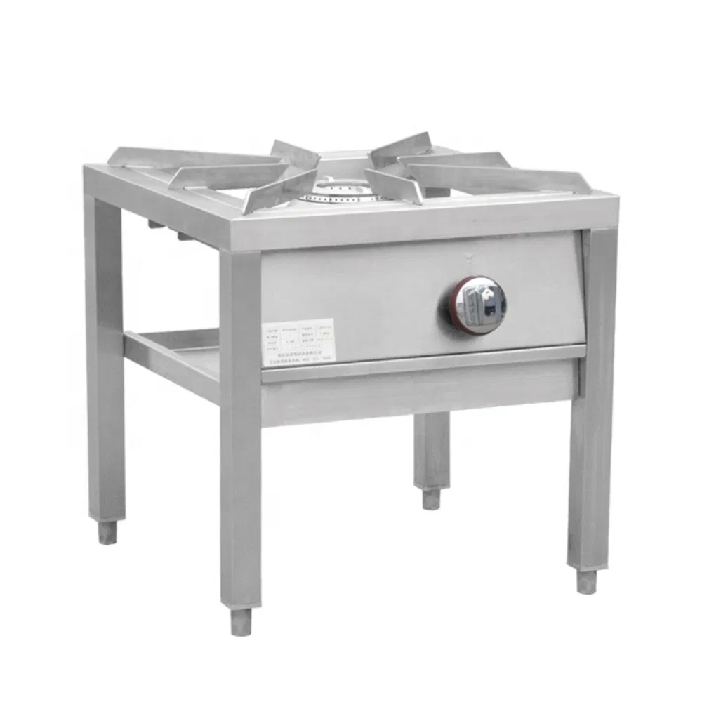 Commercial Gas Combination Stove Freestanding Stainless Steel Cooking Stove Hotel Kitchen Gas Range with 2/4 Burners