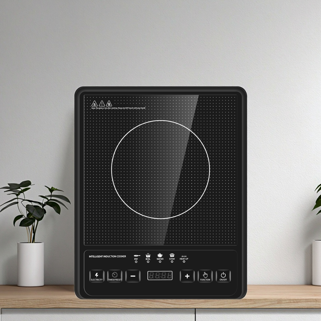 Induction Cooker Chinese Built Best Efficiency for Household 2025 High Quality Single Zone Use Electric Power for Sous Cooking