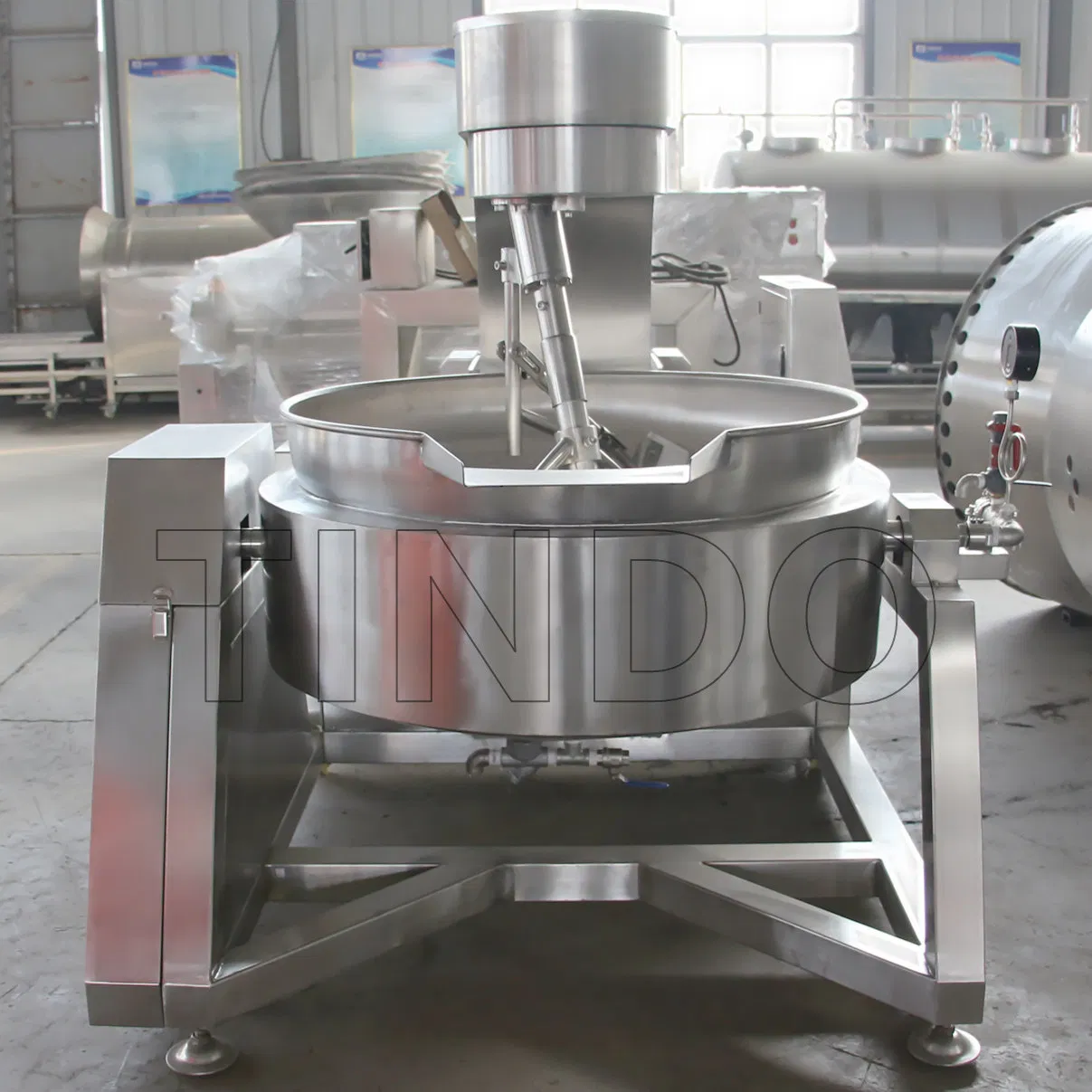 Multi Purpose Cooking Mixer Machine Industrial Mixing Cooker Central Kitchen Catering Equipment for Sale