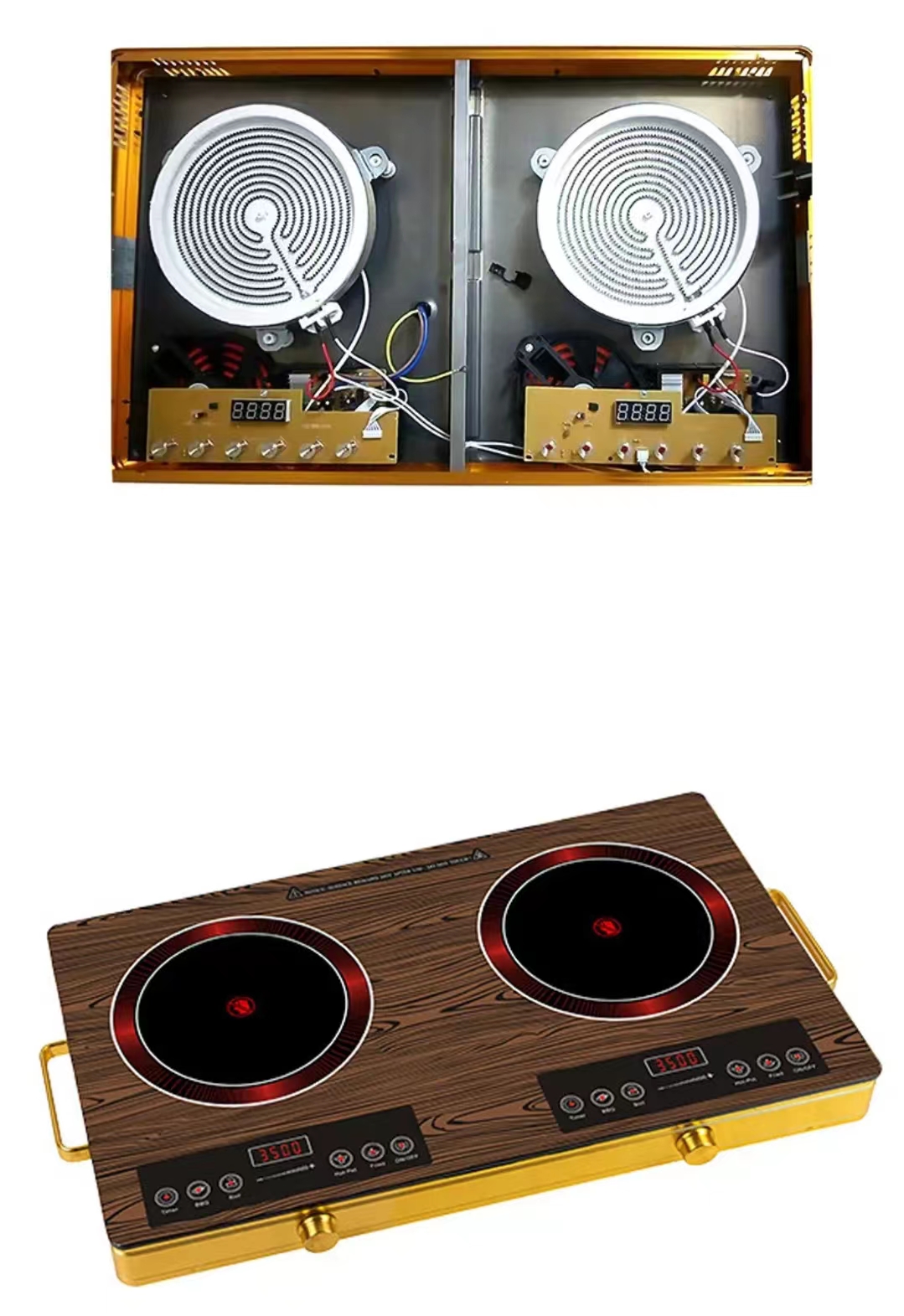 Hot Selling Multi-function Infrared Induction Cooker Two Burners Electric Ceramic Stove Induction Cooktop