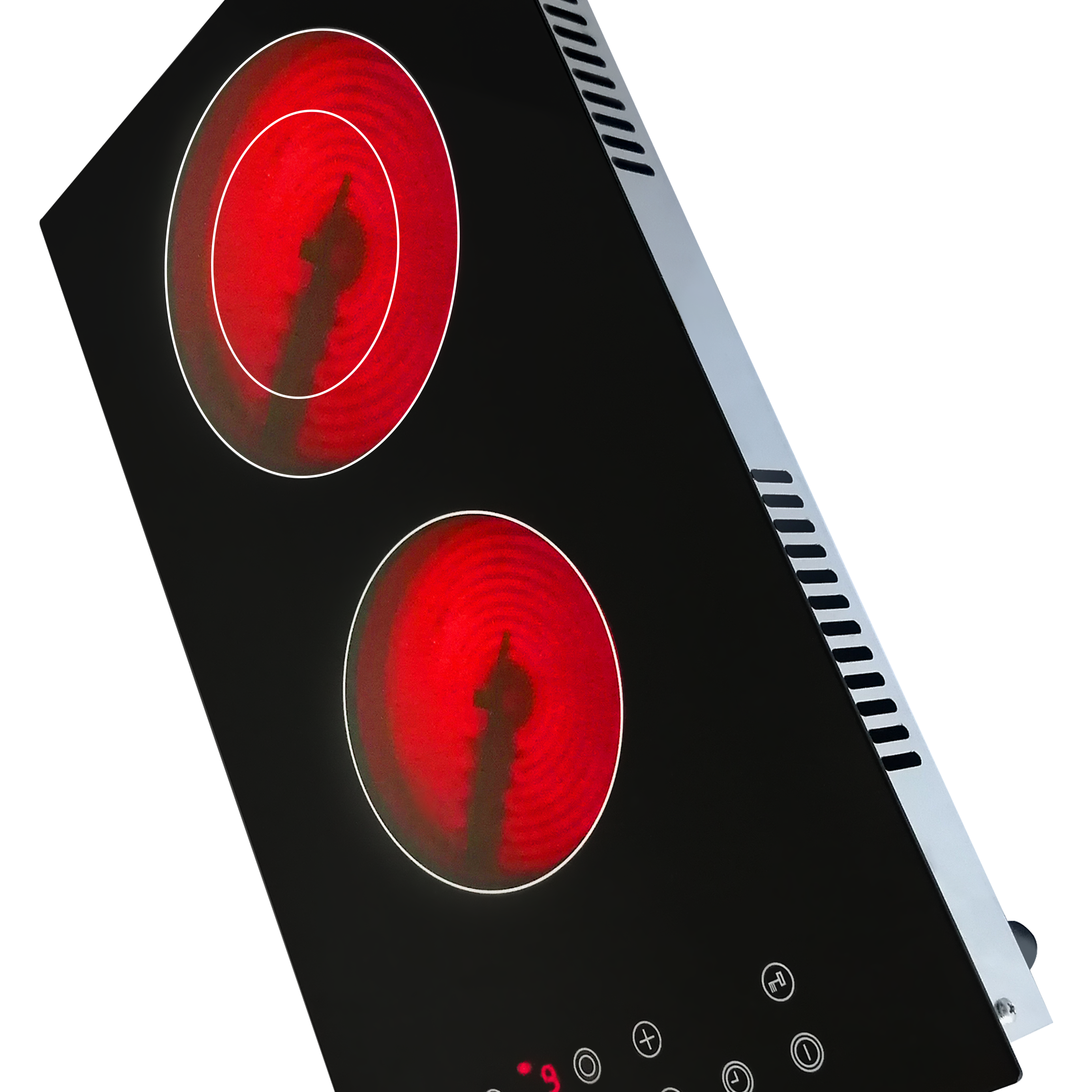 2025 Hot Selling Multifunctional 2 Burners Cooktop Far Infrared Heating Ceramic Countertop Household Induction Cooker