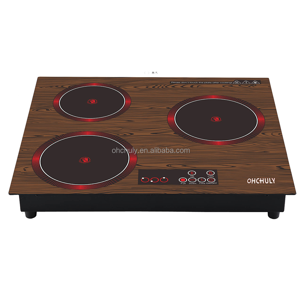 Ohchuly Professional Manufacturer's Burner Induction Stove 2200W Built-In Infrared Induction Households AU Ceramic Electric Fry