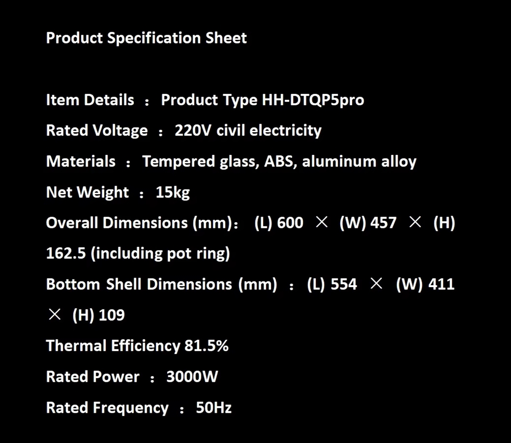 U7pro Smart Stove LED Display Tempered Glass Surface 3000W Precise Power Control Class A Energy Efficiency Car/RV/Outdoor
