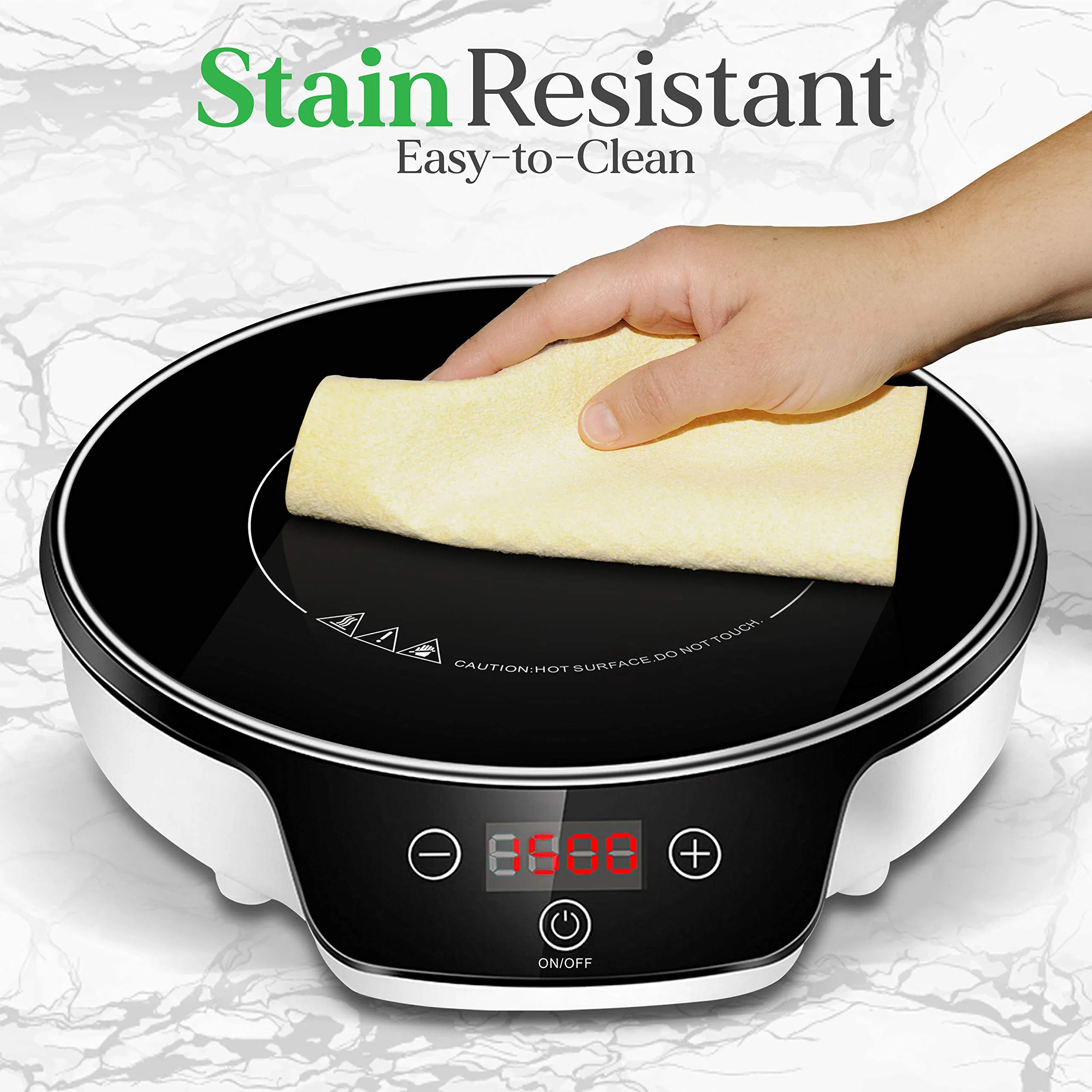 Dwholesale Cooktop1500W Electric Indoor Hot Plate Portable Single Burner Induction Cooker