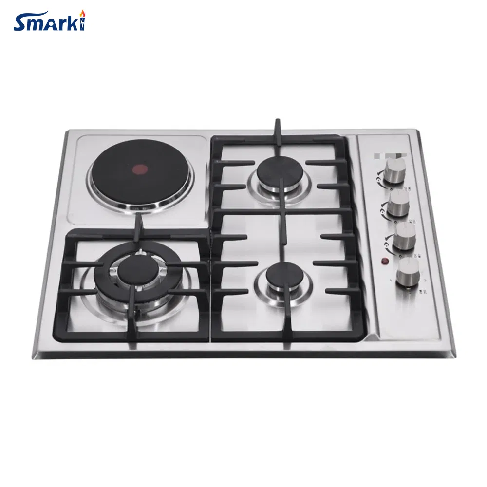 3 Gas 1 Electrical Cooktop Hybrid Hob