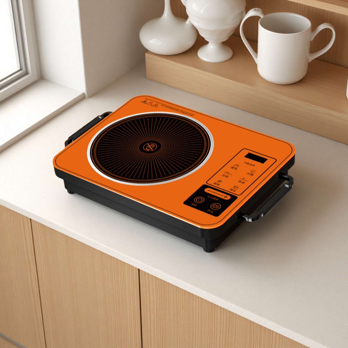 Ceramic-Glass Infrared Induction Cooktop Stainless Steel Housing Built-in Design Durable Electric Heating Plate Household Hotel
