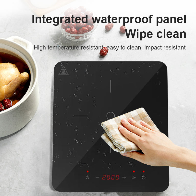 Low Noise 2000W Single Cooktop CB CE Touch Screen Electronic Stove Portable Induction Hob Cooker