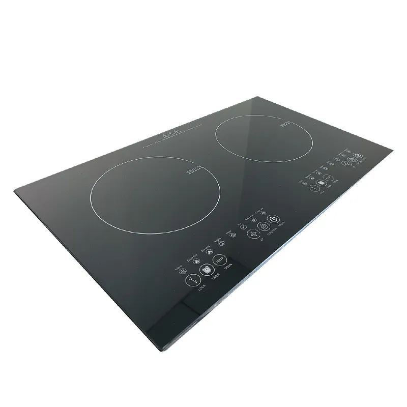 Flex Zone Hob Induction Infrared Cooker Cooktop 2 Heating Zones Burner High Quality Safety Chinese Black Glass