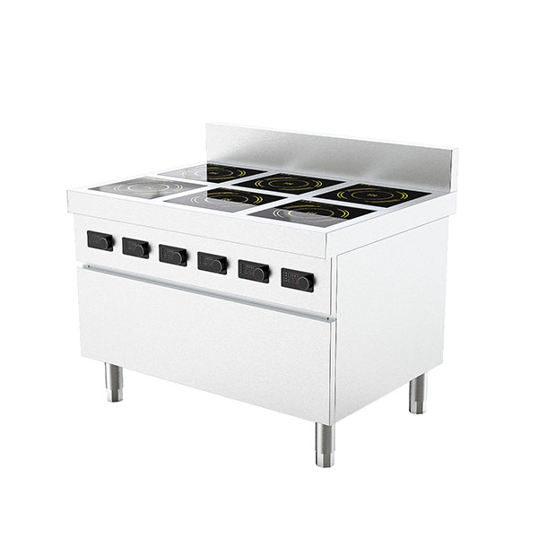 Multi-Zone Induction Simmer Station - 6X 3.5kw Burners (School/Hotel Use)