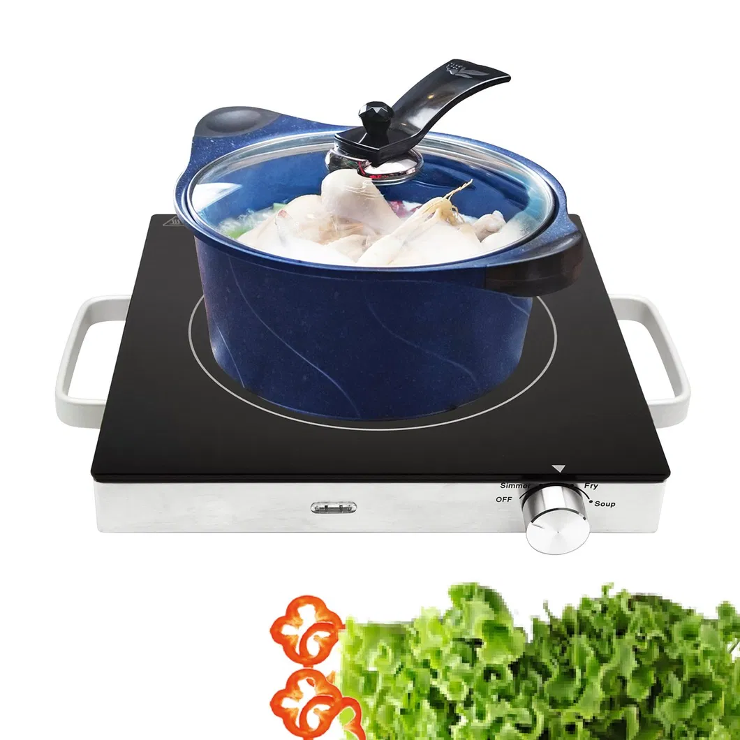 Household Temperature Setting Microcrystalline Panel Induction Ceramic Single Burner Electric Cooktops